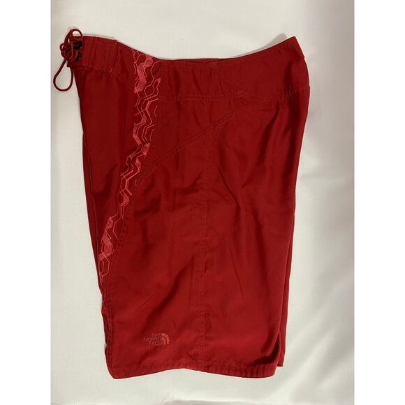 The North Face Shorts Size 30 Red Drawstring Pocket Outdoor Hiking Activewear - Picture 4 of 10
